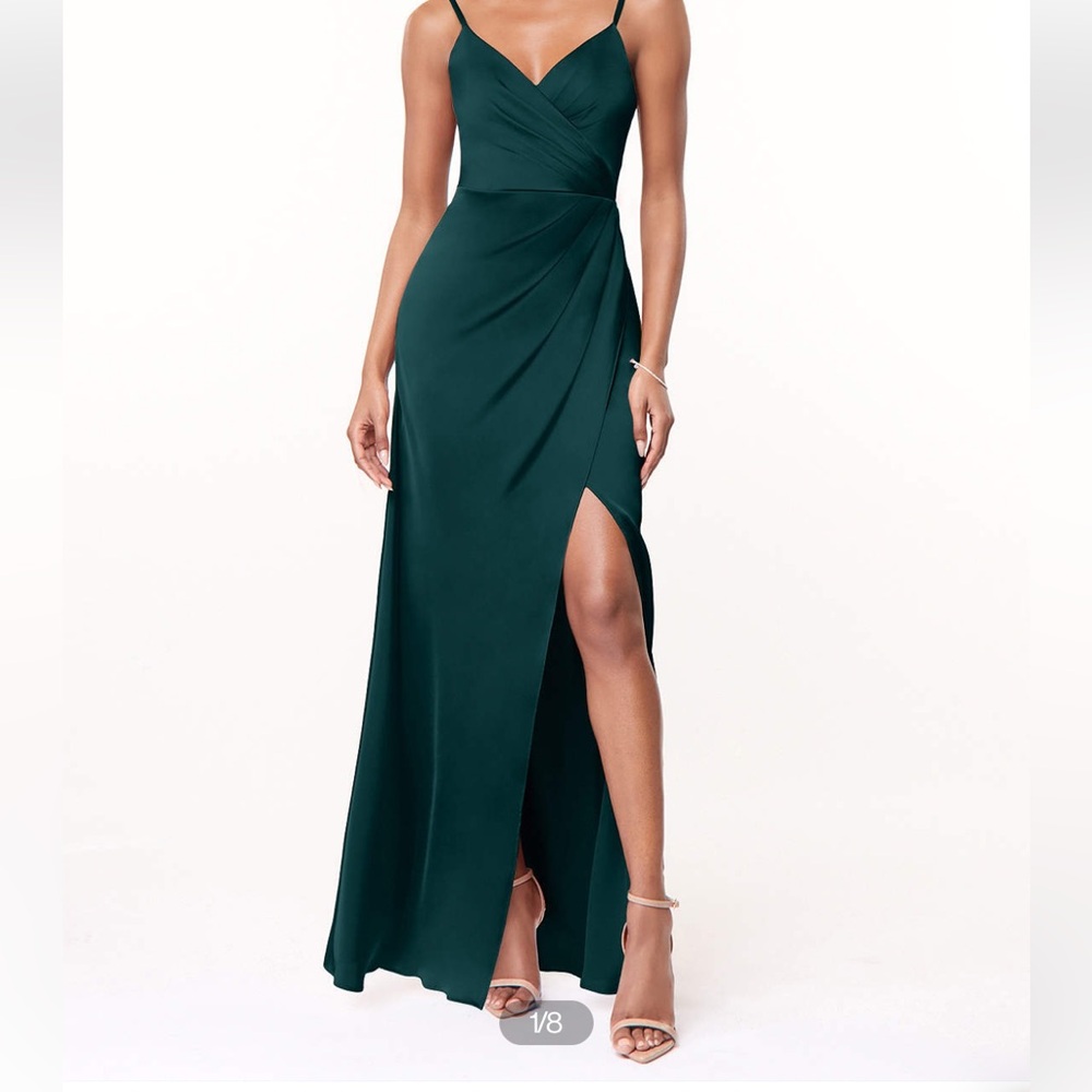 Azazi Maci dress in pine unaltered size 8